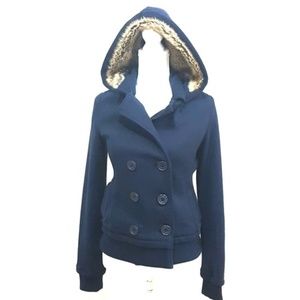 American Eagle | Button Down Hooded Coat